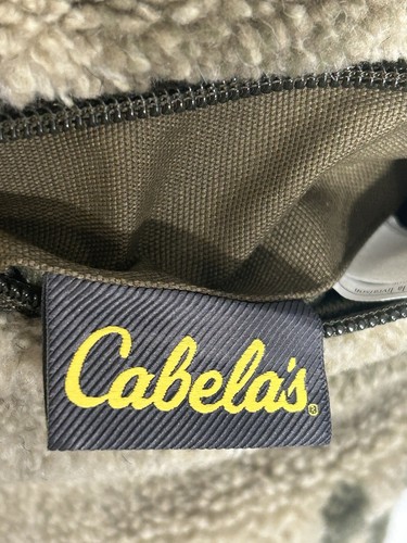 Cabela's Berber Fleece Canvas Windshear Outfitter Camo Vest Reversible LARGE Men - Picture 19 of 23