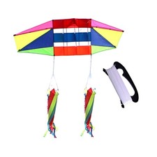 Colorful Kite Easy to Fly with Tails Outdoor Games Activities for Girls Boys