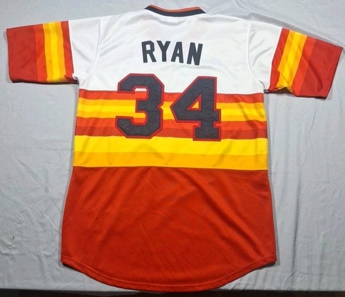 Houston Astros Embroidered Nolan Ryan Cooperstown Collection Majestic Jersey - Picture 8 of 9
