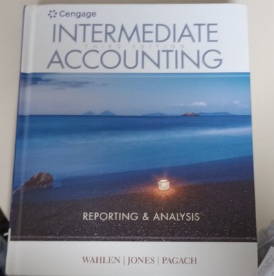 Cengage Intermediate Accounting 3rd Ed Wahlen Jones Hardcover Business