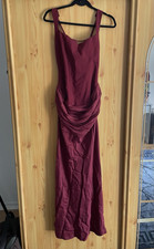 BABYBOO Abendkleid Damen M burgunderrot lang ...