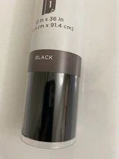 NEW PERMANENT GLOSSY VINYL  BLACK SUBLIMATION PARK LANE 12” X 36”