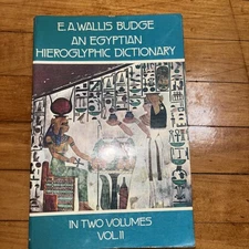 An Egyptian Hieroglyphic Dictionary,  vol.2 by E.A. Wallis Budge Paperback