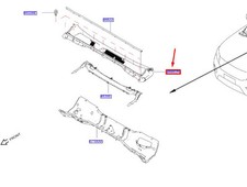 Nissan Navara MK3 D23 Motorhaubenabdeckung 668625JU0A. Originalteil