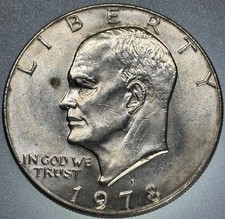 1978 D Eisenhower Ike Dollar Coin Ungraded X4