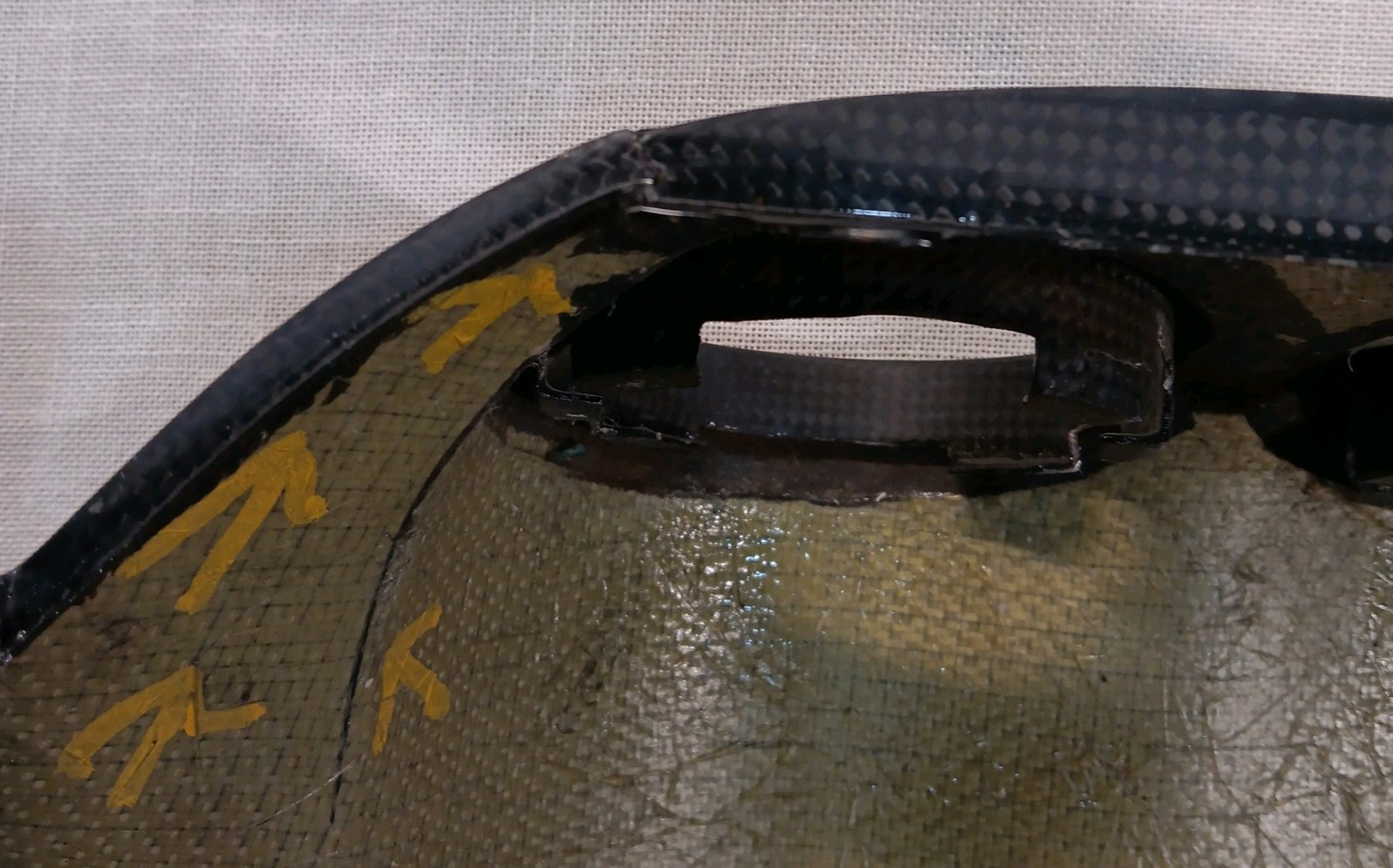 Used For Repair Ferrari 599 GTB Right Side Carbon Fiber Dash Trim & Grill Cover 