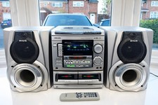 Aiwa XR-H55MD Hi-Fi Stereo System - CD Player, MiniDisc MD, Radio, Tape & Remote