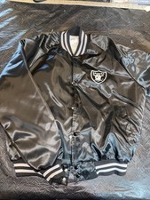 Vintage 90s Chalk Line Oakland Raiders Starter Style Jacket Size L Football NFL
