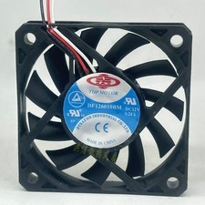 1 PCS TOP MOTOR Fan DF126010BM DC12V 0.24A 6010 60*10MM 3 wire cooling fan #c