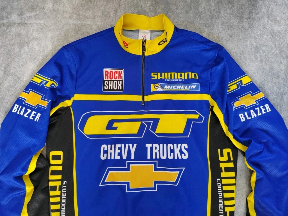 De Marchi Rock Shox GT Chevy Trucks Shimano Adults Cycling Jersey Size Medium - Image 3 of 4