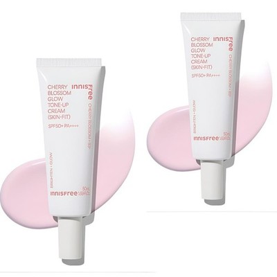Innisfree Cherry Blossom Glow Skin Fit Tone Up Cream SPF50+ PA++++ 50ml K-Beauty
