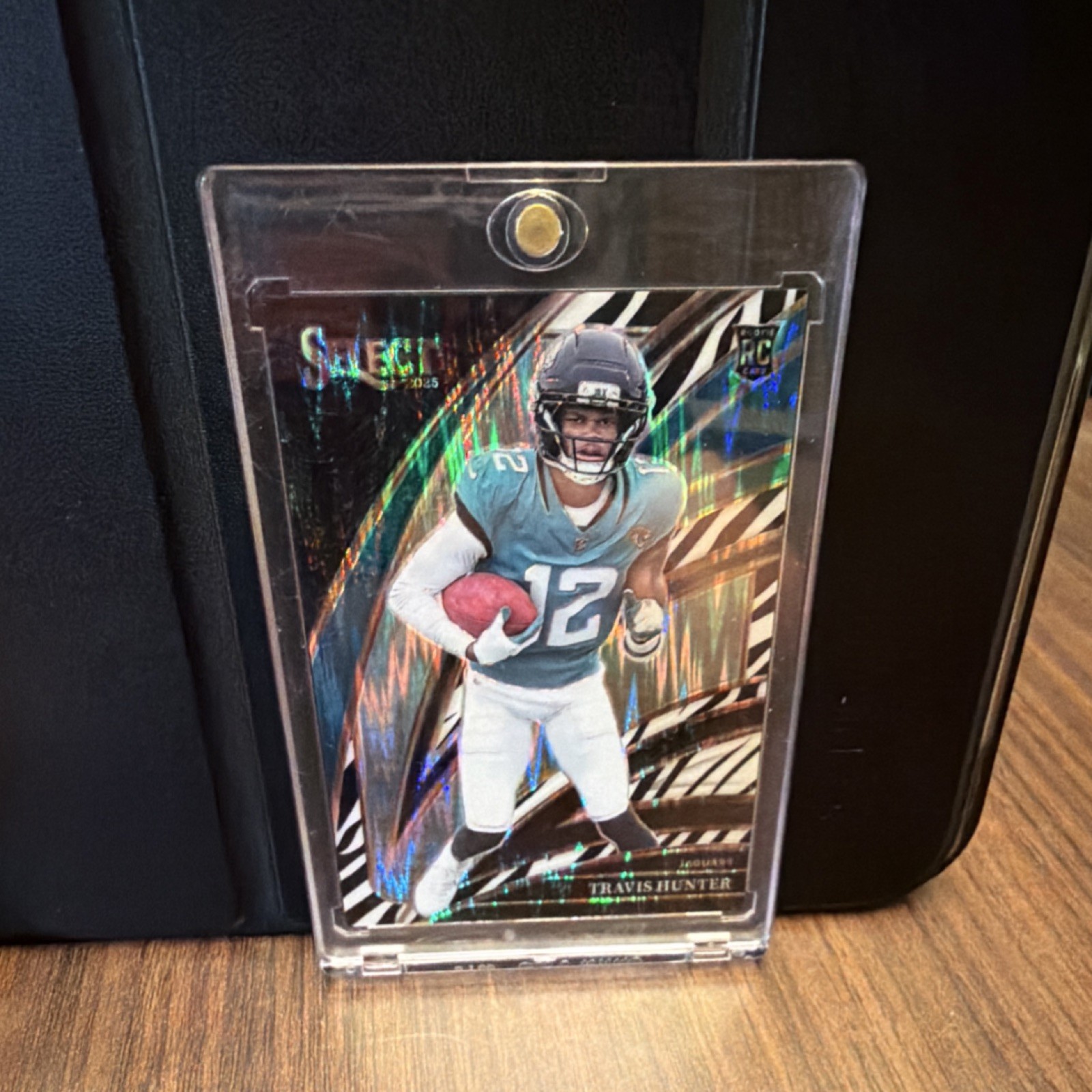 2025 Panini Select Zebra Prizm Rookie Club Level Travis Hunter #228 Jaguars