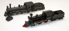 Lot of (2) Diecast 4-6-0 & 4-4-0 Tyco/Mantua Steam Locomotives NO RUN - DC HO