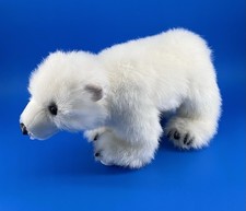 Folkmanis Polar Bear Cub Hand Puppet Full Body Plush with Movable Mouth