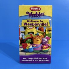 Playskool Weebles VHS Tape 2005 Welcome to Weebleville 3D Animation Songs Show