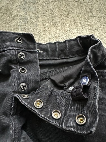 LOT OF 2 OLD NAVY-SO Girls KIDS BLACK/BLUE Denim RAW HEM JEANS SHORTS SIZE 8 - Picture 7 of 9