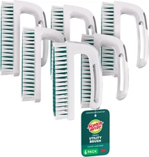 Small Utility Brush, Long Lasting Dish Brush with Handle for Scrubbing Cookware,