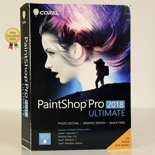 NEW Corel PaintShop Pro 2018 Ultimate Photo Image Editing Windows 10 - SEALED