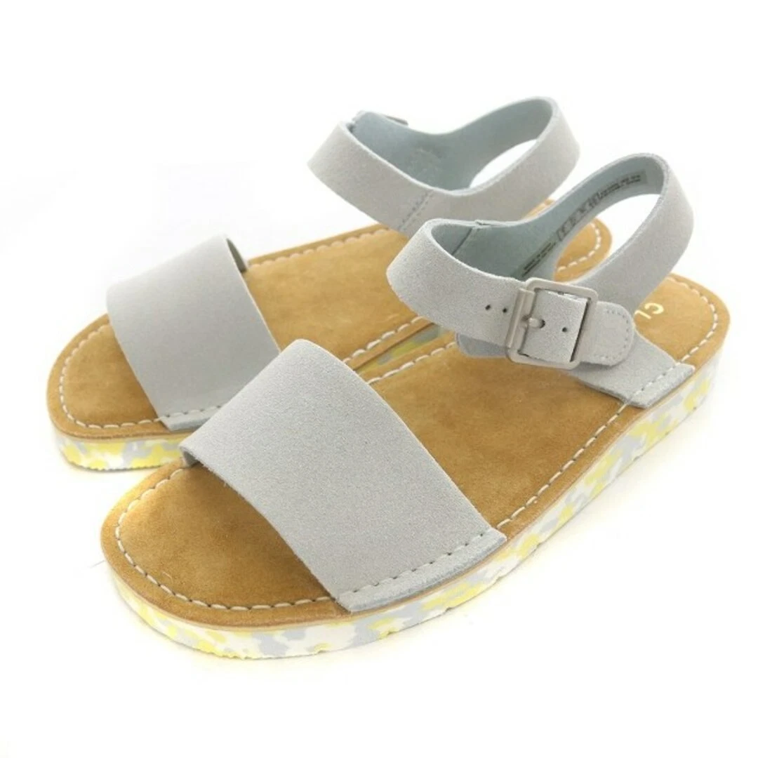 Cinturino Clarks Originals Lunan. Sandali con cinturino scamosciati con scatola UK5 D 23 5 cm blu usati 5