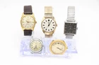 F x5 Vintage Gents Manual Wind Running Wristwatches Inc Sekonda, Timex Etc