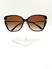 NWT TIFFANY  Co Sunglasses TF4190 BLACK ON AZURE BLUE / BROWN GRADIENT 57 mm