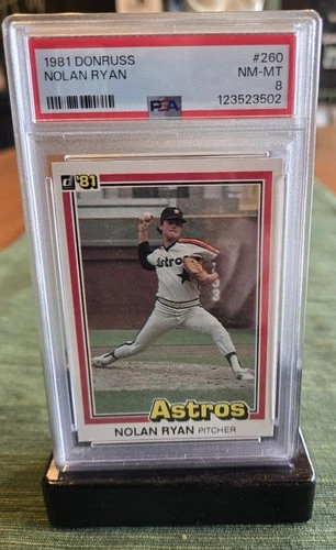Donruss 1981 #260 Nolan Ryan Houston Astros MLB Baseball Base Set PSA 8 Card