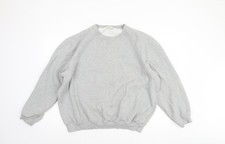Cotton Traders Mens Grey 2XL Pullover Sweatshirt Crew Neck