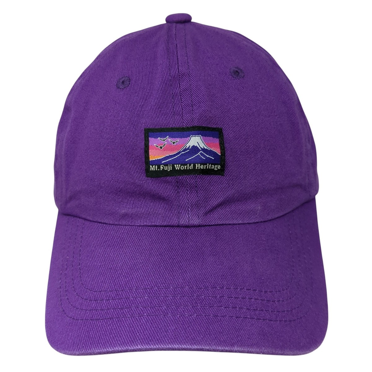 Mt. Fuji World Heritage Slideback Baseball Cap Purple OS