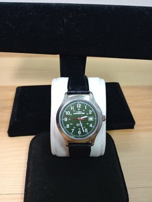 Men's Timex Expedition Field Watch Indiglo Green Dail New Battery 