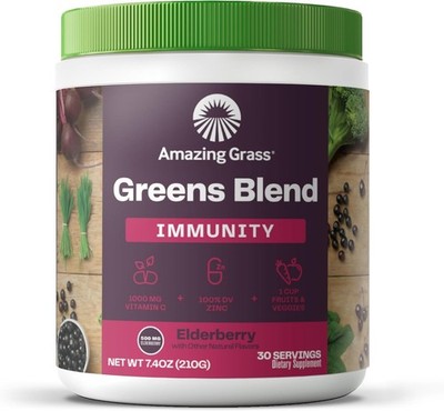 Amazing Grass Greens Superfood for Immune Support Greens Powder with Organic ...
