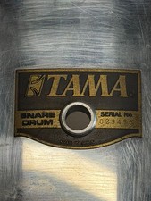 Vintage Tama Chrome Metal Snare Drum MIJ Owari Asahi Serial 029496 Wood Hoops