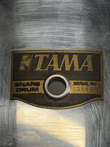 Vintage Tama Chrome Metal Snare Drum MIJ Owari Asahi Serial 029496 Wood Hoops