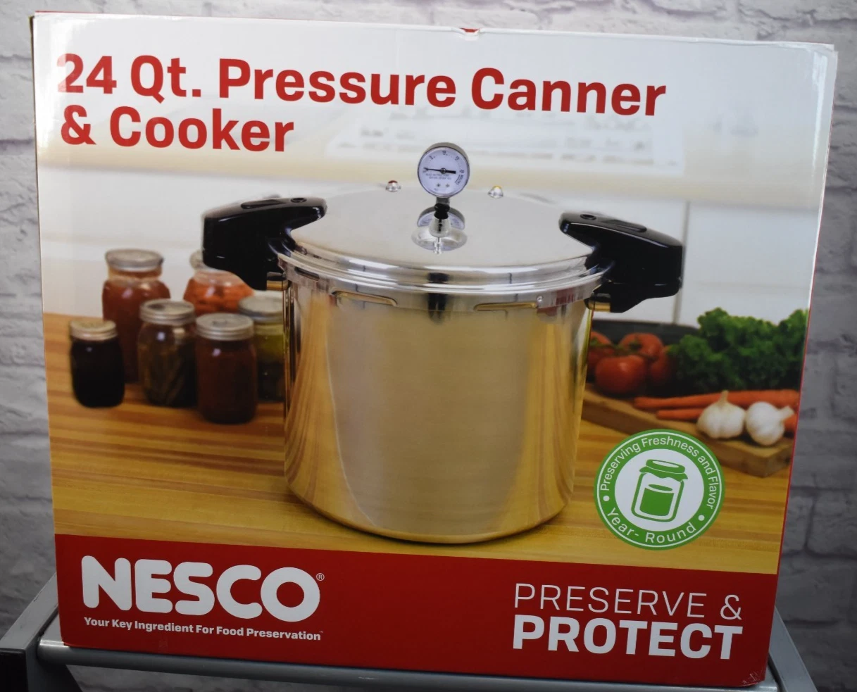 Nesco 24 Quart Manual Pressure Canner Pressure Cooker MCP-24QT NEW
Opens in a new window or tab