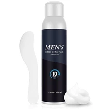 Hair Removal Spray Foam for Men, Painless Hair Depilatory for Bikini, Pubic