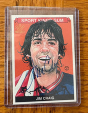 2015 Sports Kings Jim Craig BUYBACK #D 6/10 AUTOGRAPHED MIRACLE ON ICE USA GOLD