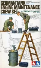 1/35 T.amiya German Tank Crew Engine Maintenance 4Figure Set No180 #208