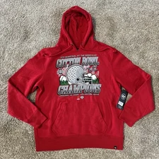 ‘47 Brand Ohio State 2024 CFP Cotton Bowl Champions Red Hoodie Sweatshirt Size L
