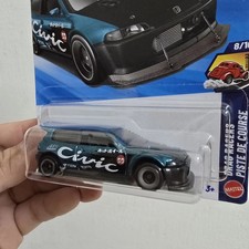 Hot Wheels 2026 Super Treasure Hunt STH Honda Civic Custom Loose Spun Green