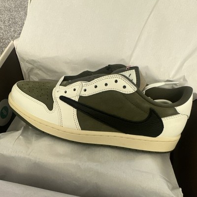 Travis Scott x Jordan Air Jordan 1 Low OG SP DM7866-200 Olive White Black Suede