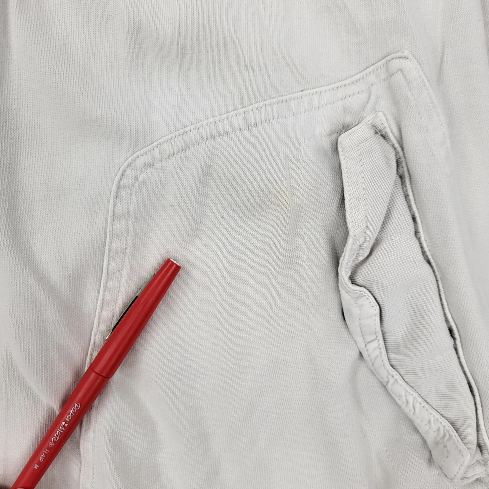 Converse Track Jacket Mens XL White Full Zip Pockets image 7