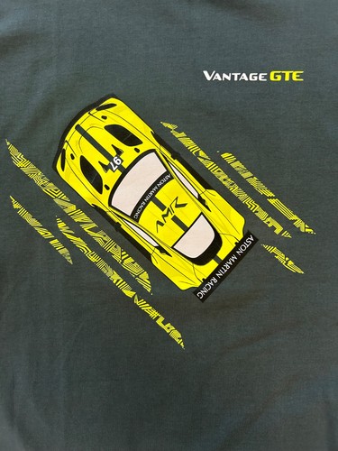 Aston Martin Racing Team T Shirt Size L Green Vantage GTE T-Shirt - Picture 5 of 8