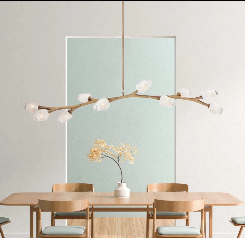 ET2 E32797-93 Flor 10 Luces 71"W Colgante LED - Latón Foto 2 de 4