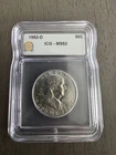 1962-D Franklin Half Dollar ICG MS62 50C