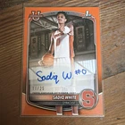2025/26 Topps 1st Bowman Orange 11/25 Sadiq White Syracuse Prospect