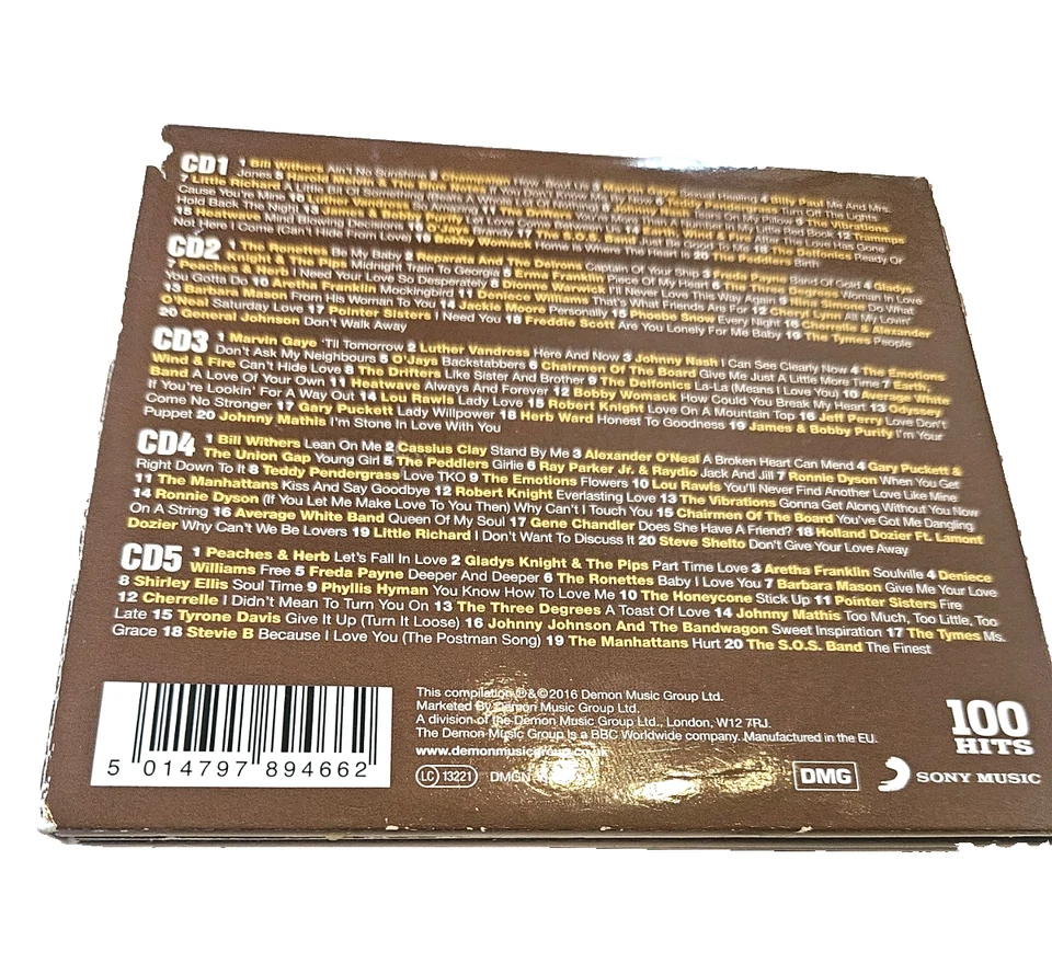 VARIOUS ARTISTS - ULTIMATE SOUL : 100 DEFINITIVE SMOOTH SOUNDS (DMG 2016 5CD) - Image 2 of 2