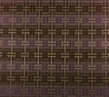 SUNBRELLA GEOMETRIC KEY PURPLE BROWN JACQUARD OUTDOOR INDOOR FABRIC BY THE YARD