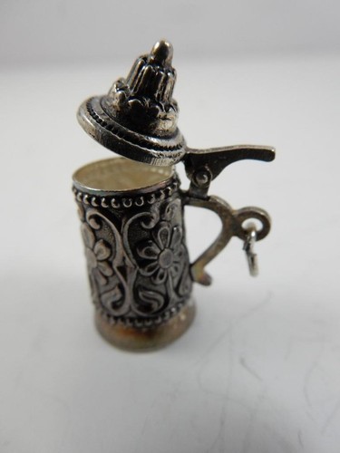 *DIJE DE PIEDRA .800 PLATA, DETALLES DE FLORES 1", ABRE #J63 - Imagen 3 de 6