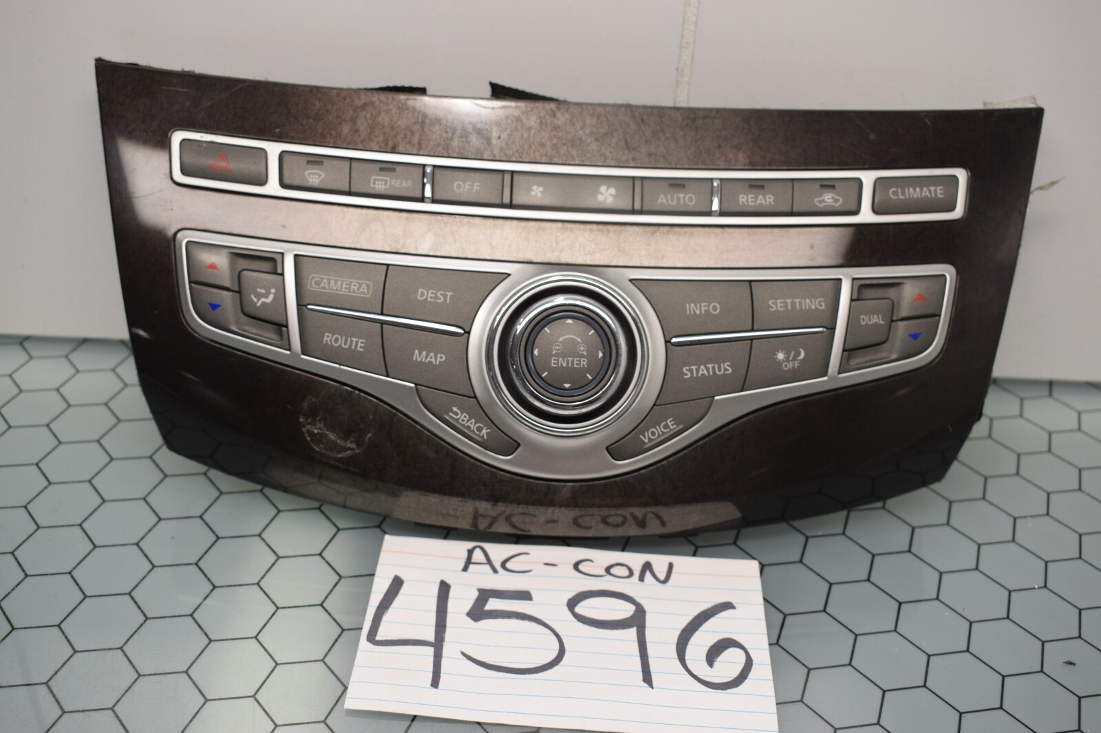 13 14 15 16 Infiniti JX35 AC and Heater Control Used Stock #4596-AC 