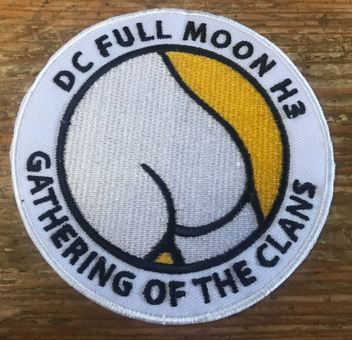 Hash House Harriers Patch DC Full Moon H3 Gathering Of The Clans Washington D.C.