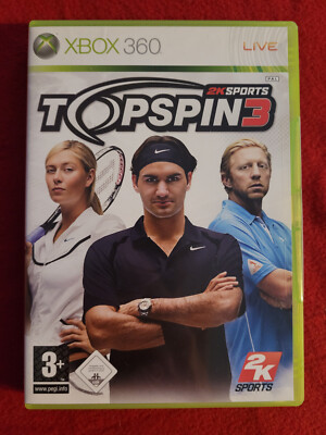 TOP SPIN 3 (Microsoft XBOX 360, 2008)